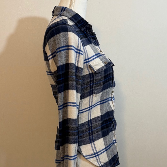 American Eagle “Ahh-Mazingly Soft” Blue Flannel Shirt — Size Small - Picture 3 of 9